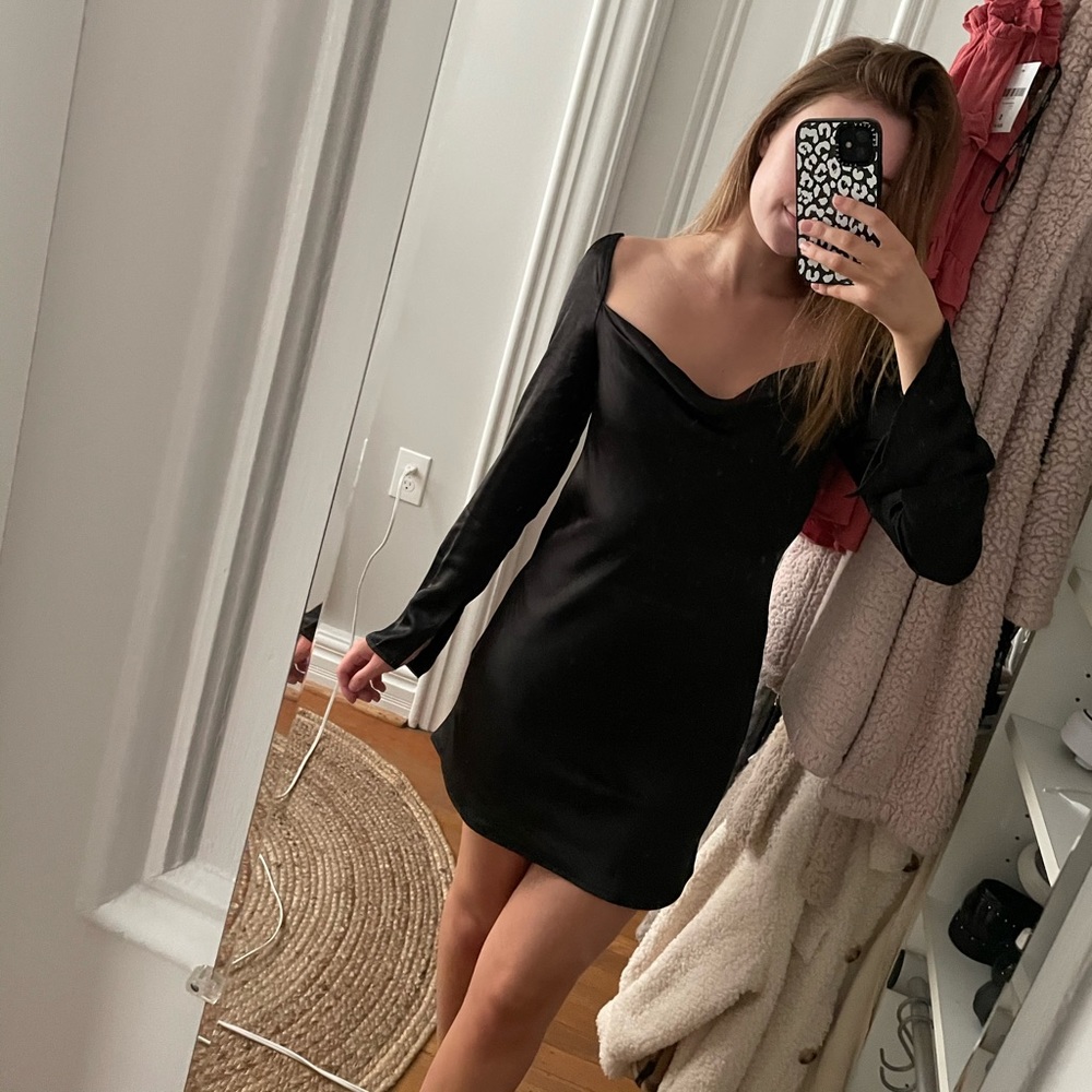 Princess Polly Star Power Mini Dress Black